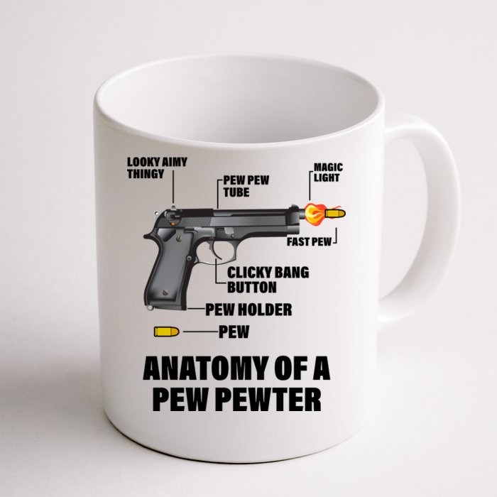 Pew Pewer Anatomy Front & Back Coffee Mug