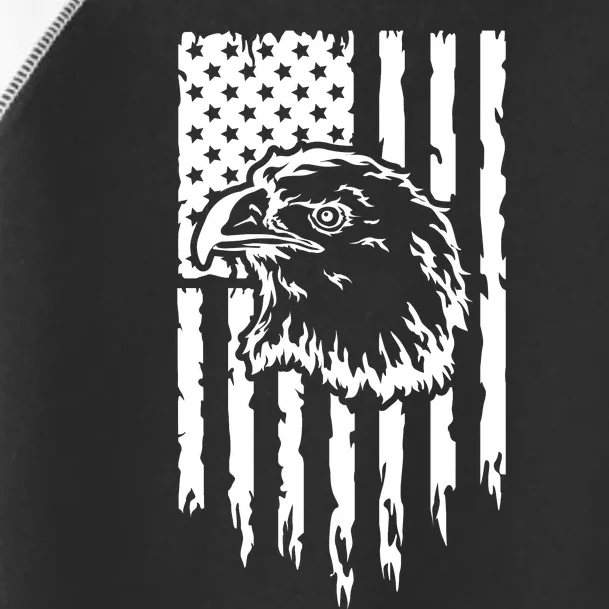 Patriotic Eagle With Us Flag  Usa Toddler Fine Jersey T-Shirt