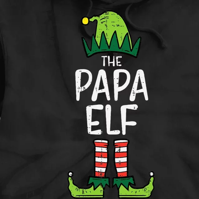 Papa Elf Xmas Matching Christmas For Family Set Dad Tie Dye Hoodie