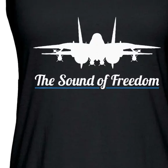 Patriotic F 14 Tomcat Fighter Jet Noise Sound Of Freedom Ladies Essential Flowy Tank