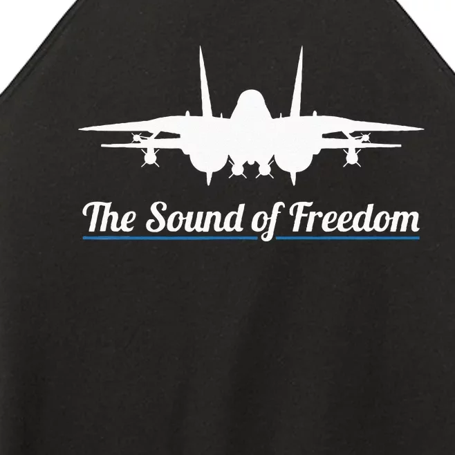 Patriotic F 14 Tomcat Fighter Jet Noise Sound Of Freedom Women’s Perfect Tri Rocker Tank