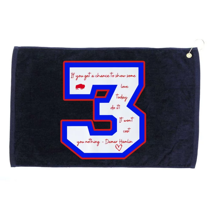 Pray For 3 Love For 3 Trending Tee Grommeted Golf Towel