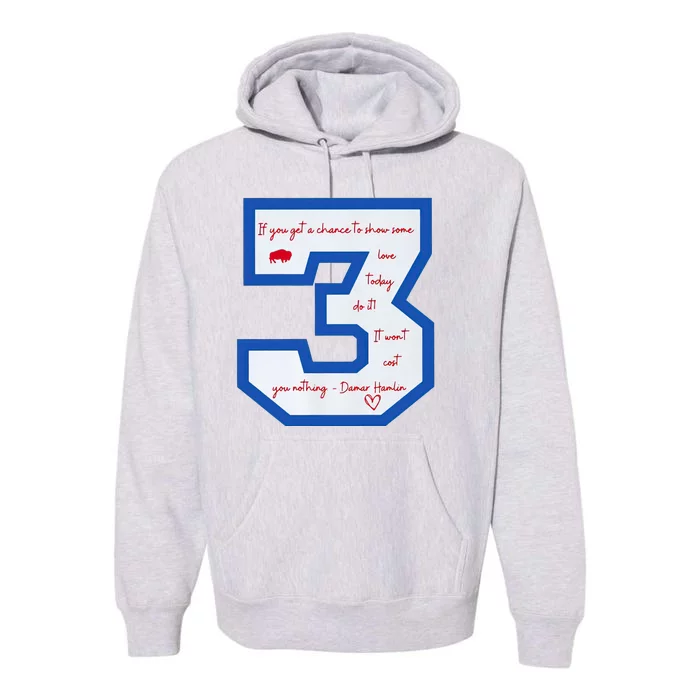 Pray For 3 Love For 3 Trending Tee Premium Hoodie