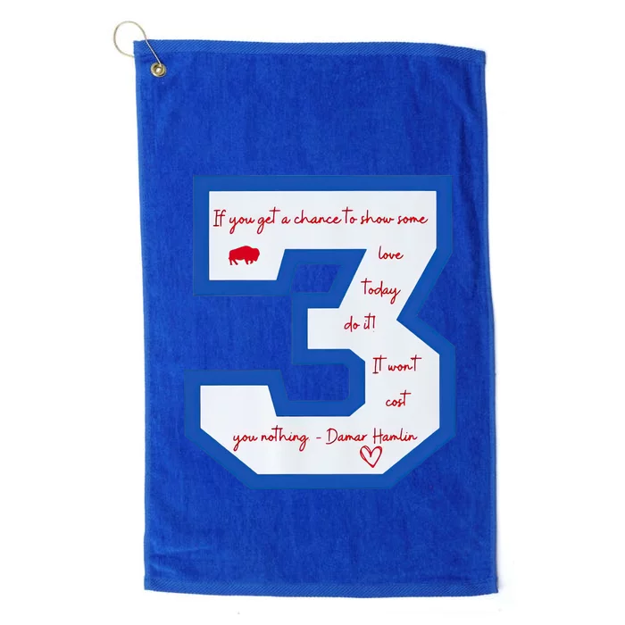 Pray For 3 Love For 3 Trending Tee Platinum Collection Golf Towel