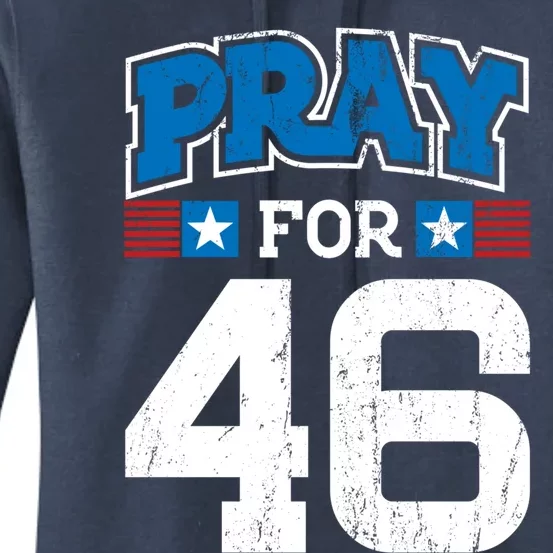 Pray For 46th President Trump Christian Conservative Gift Women's Pullover Hoodie