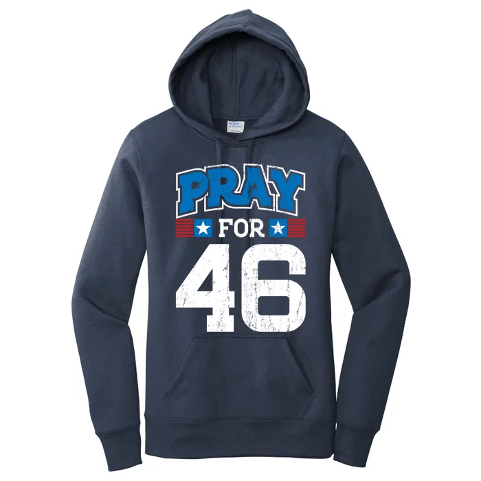 Pray For 46th President Trump Christian Conservative Gift Women's Pullover Hoodie