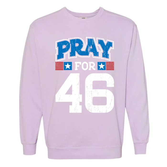 Pray For 46th President Trump Christian Conservative Gift Garment-Dyed Sweatshirt