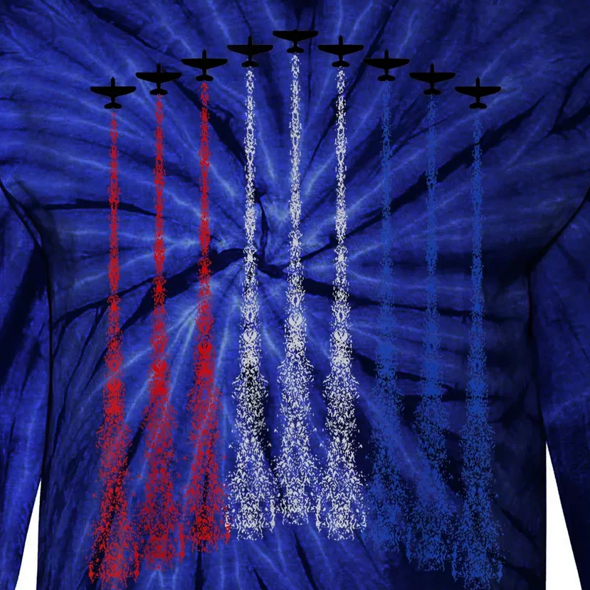 Patriotics For 4th Of Julys For USA Tie-Dye Long Sleeve Shirt