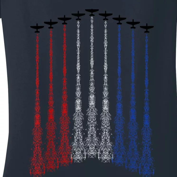 Patriotics For 4th Of Julys For USA Women's V-Neck T-Shirt