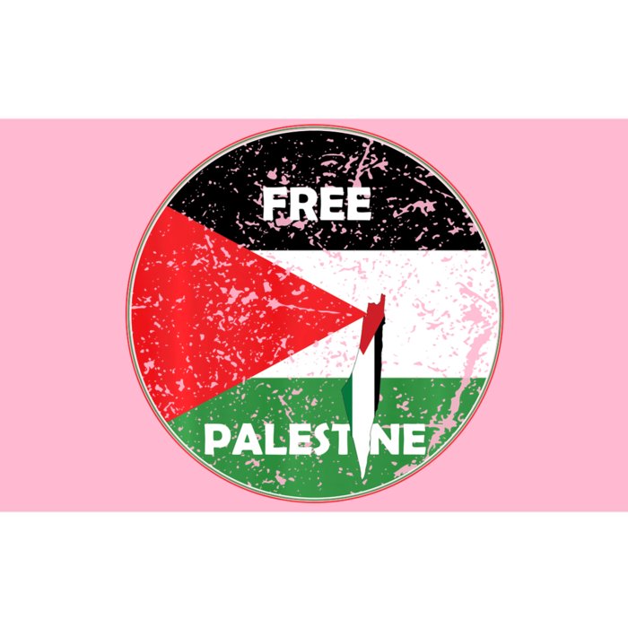 Palestine Flag And Map Vintage Distressed Free Palestine Bumper Sticker