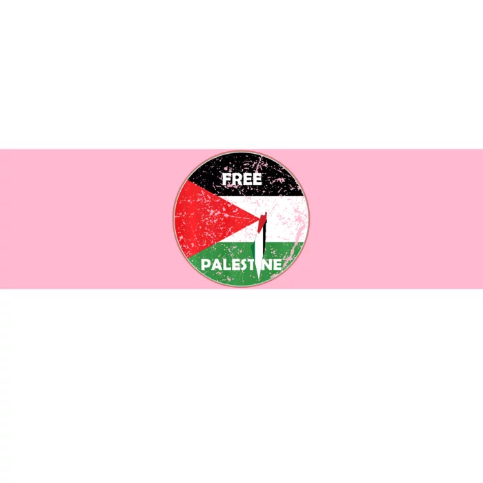 Palestine Flag And Map Vintage Distressed Free Palestine Bumper Sticker