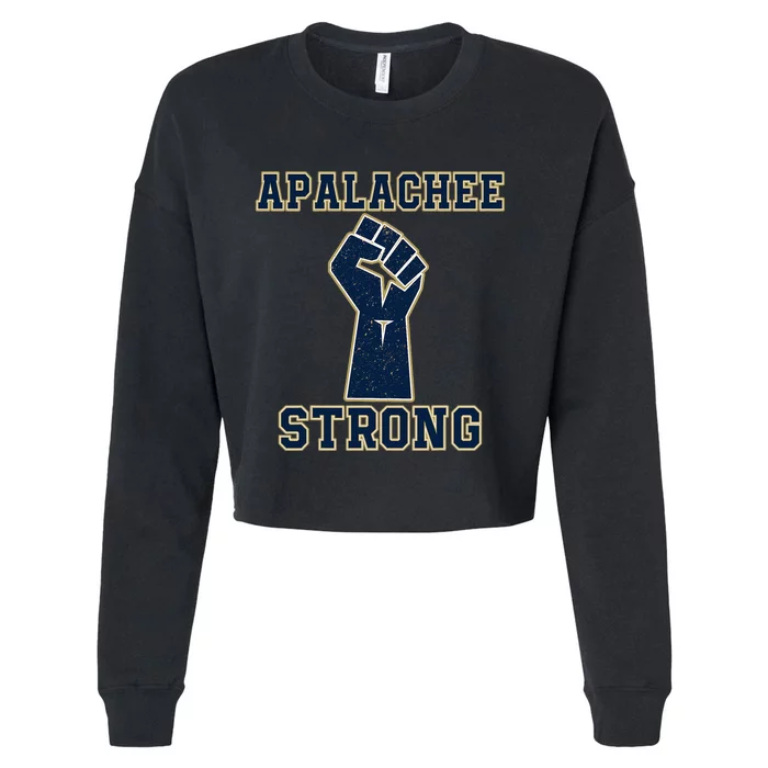 Pray For Apalachee High School Strong Cropped Pullover Crew