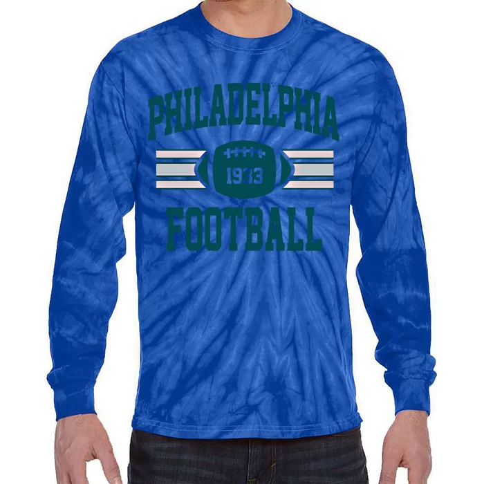 Philadelphia Football Athletic Vintage Sports Team Fan Gift Tie-Dye Long Sleeve Shirt