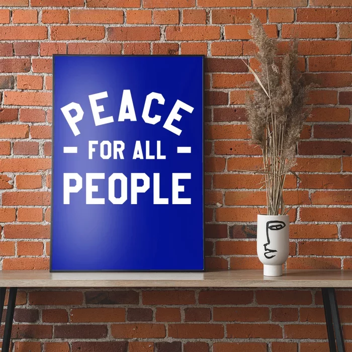 Peace For All People International World Peace Day Cute Gift Poster