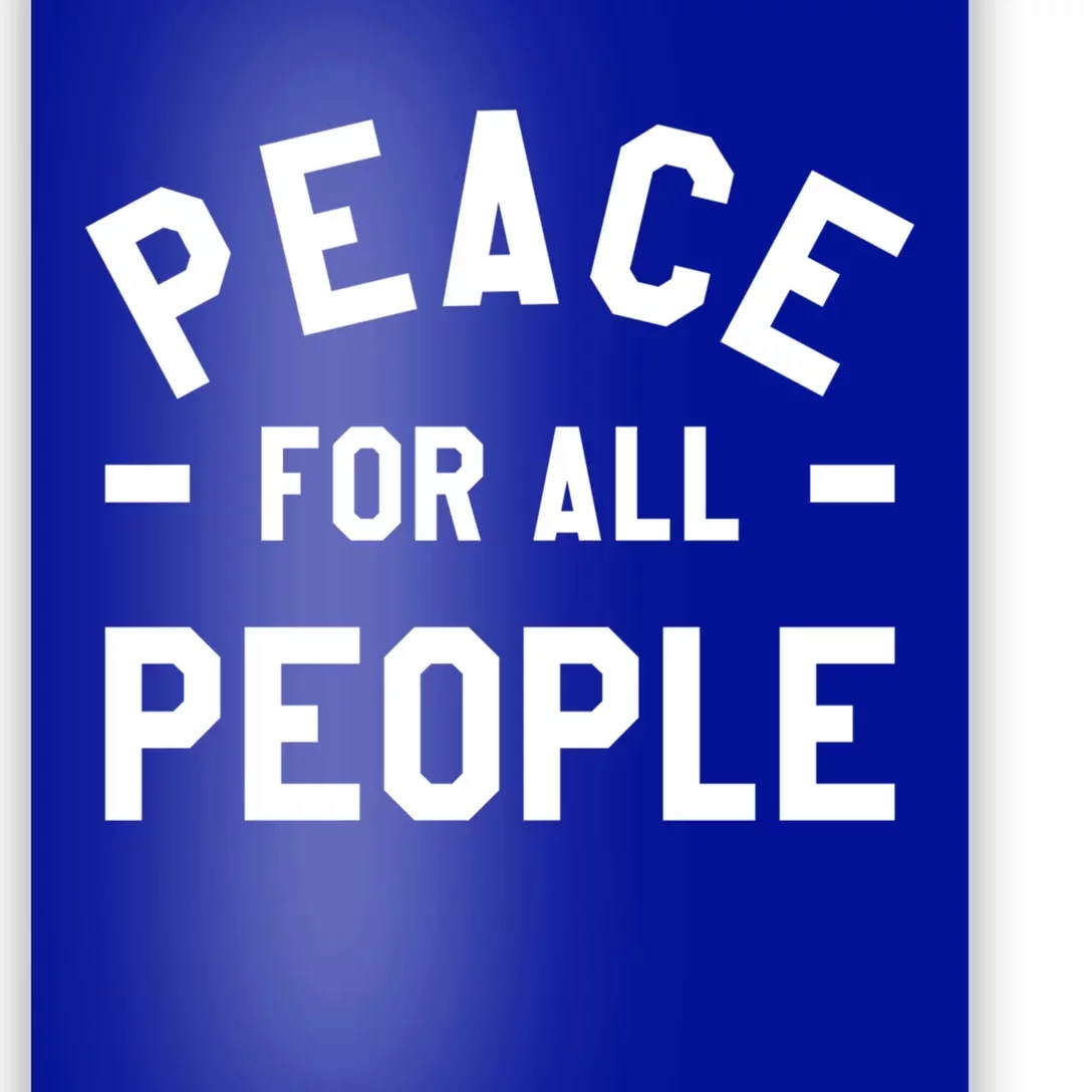 Peace For All People International World Peace Day Cute Gift Poster