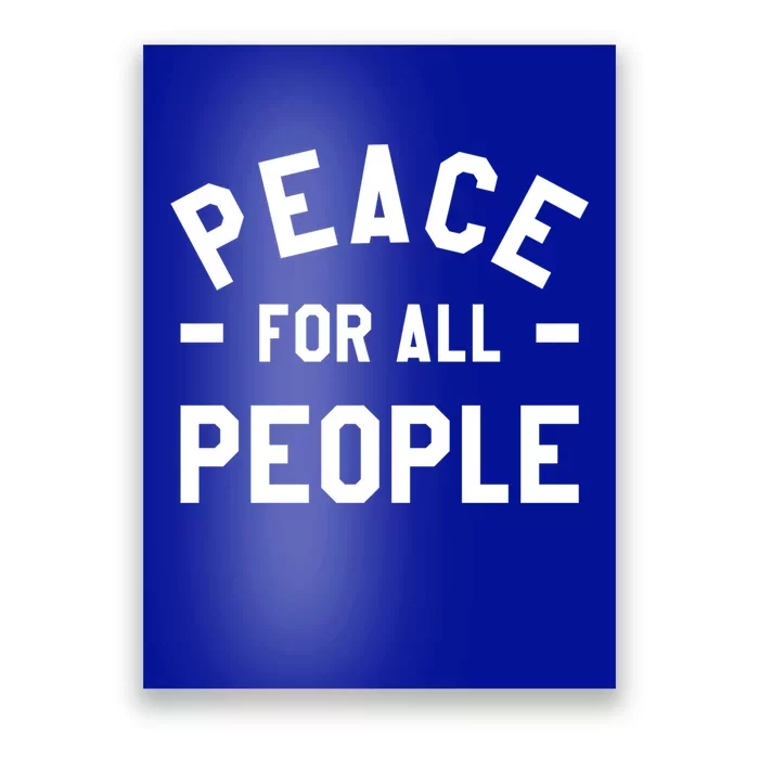 Peace For All People International World Peace Day Cute Gift Poster