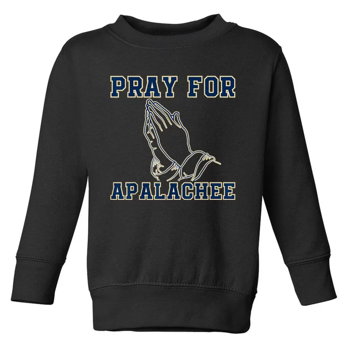 Pray For Apalachee Apalachee High School Strong Toddler Sweatshirt