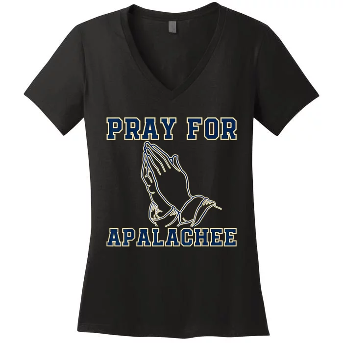 Pray For Apalachee Apalachee High School Strong Women's V-Neck T-Shirt