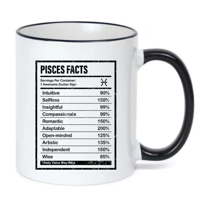 Pisces Facts And Funny Zodiac Gift Funny Gift Black Color Changing Mug