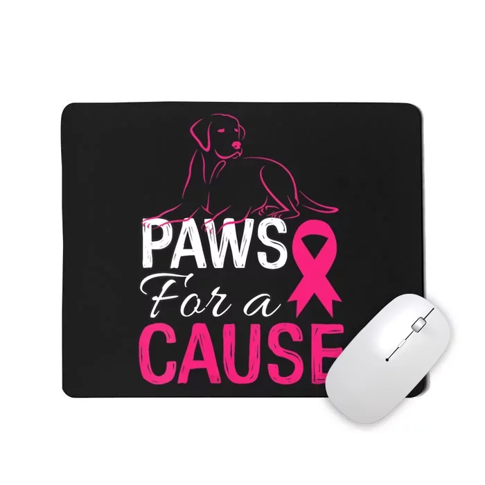 Paws For A Cause Breast Cancer Support Mousepad