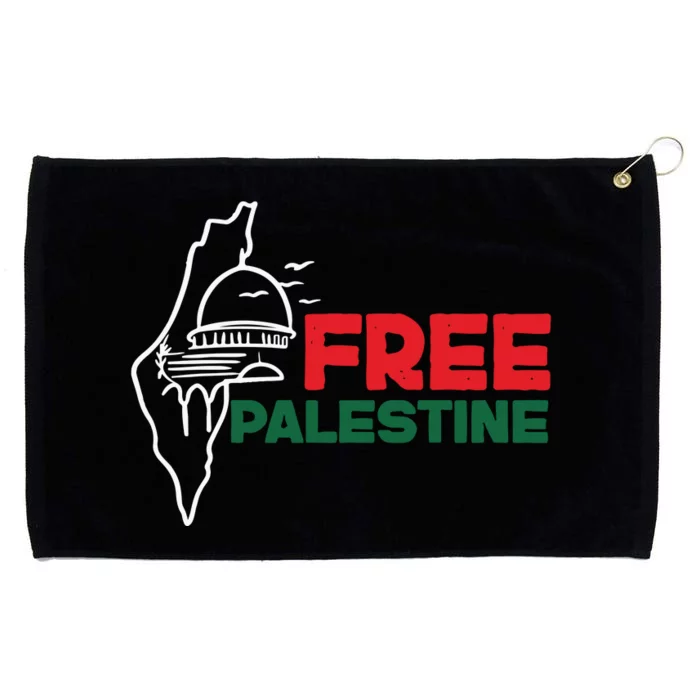 Palestine Flag Alaqsa Human Rights Palestine Grommeted Golf Towel