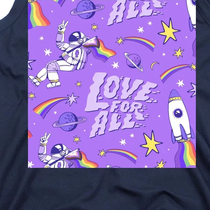 Pride Flag Astronaut Love For All Tank Top