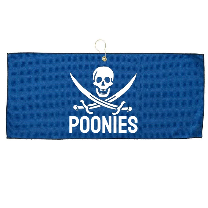 Poonies Funny Adult Humor Large Microfiber Waffle Golf Towel