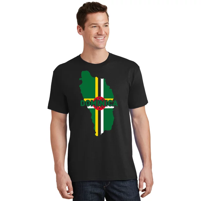 Proud Family And Patriotic Flag Of Country Dominica T-Shirt