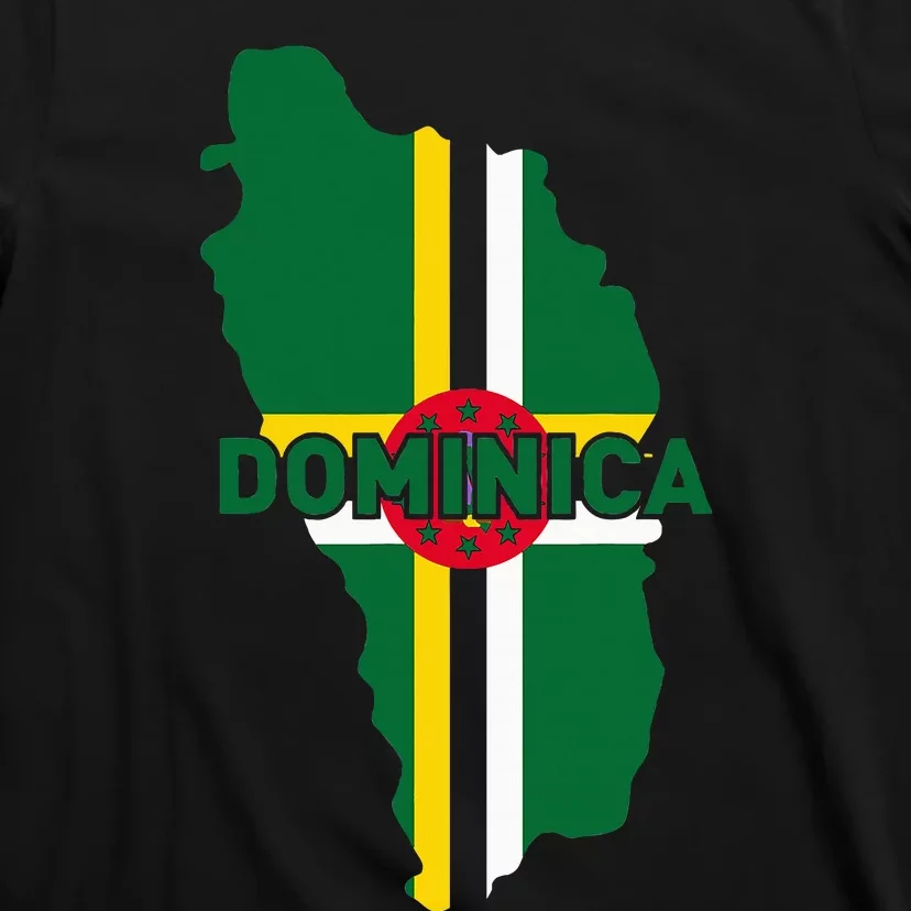 Proud Family And Patriotic Flag Of Country Dominica T-Shirt