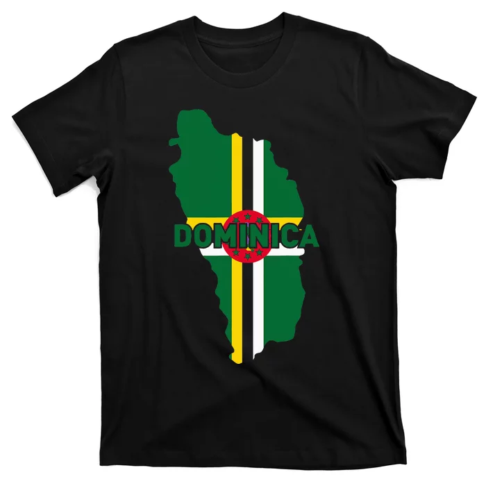 Proud Family And Patriotic Flag Of Country Dominica T-Shirt