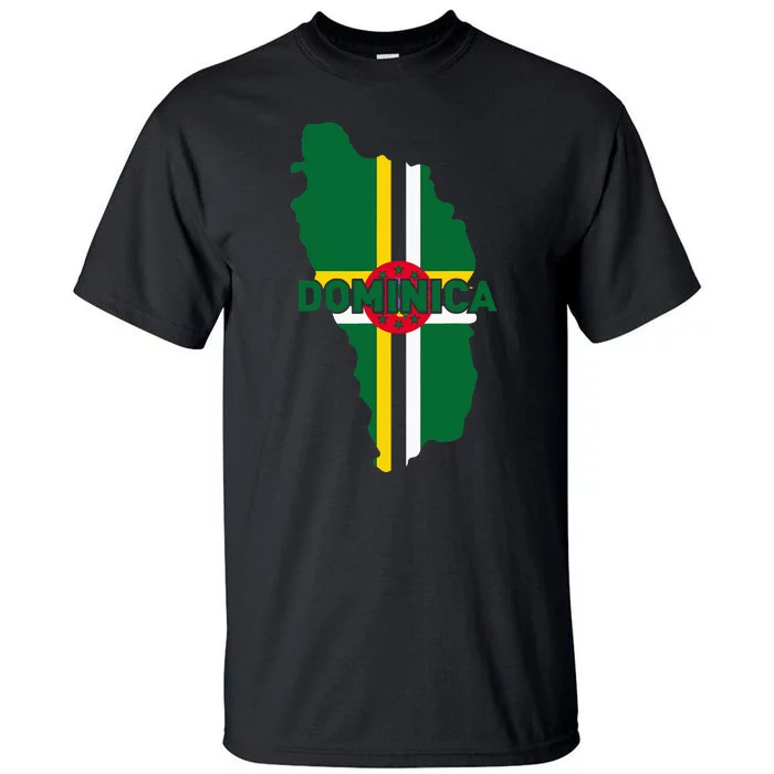 Proud Family And Patriotic Flag Of Country Dominica Tall T-Shirt