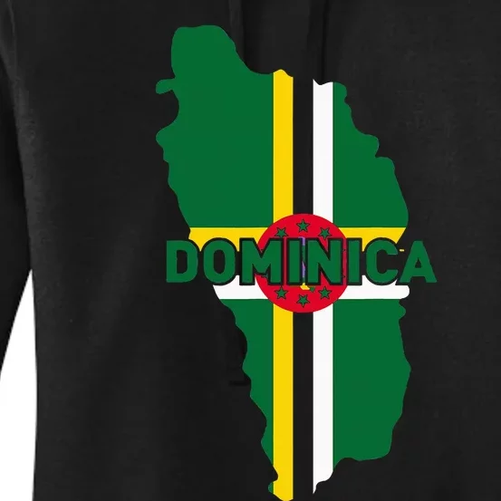 Proud Family And Patriotic Flag Of Country Dominica Women's Pullover Hoodie