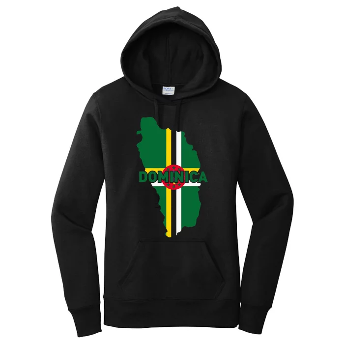 Proud Family And Patriotic Flag Of Country Dominica Women's Pullover Hoodie