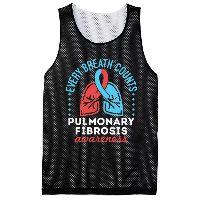 Pulmonary Fibrosis Awareness Every Breath Counts Mesh Reversible Basketball Jersey Tank