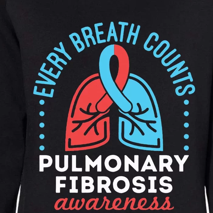 Pulmonary Fibrosis Awareness Every Breath Counts Womens California Wash Sweatshirt