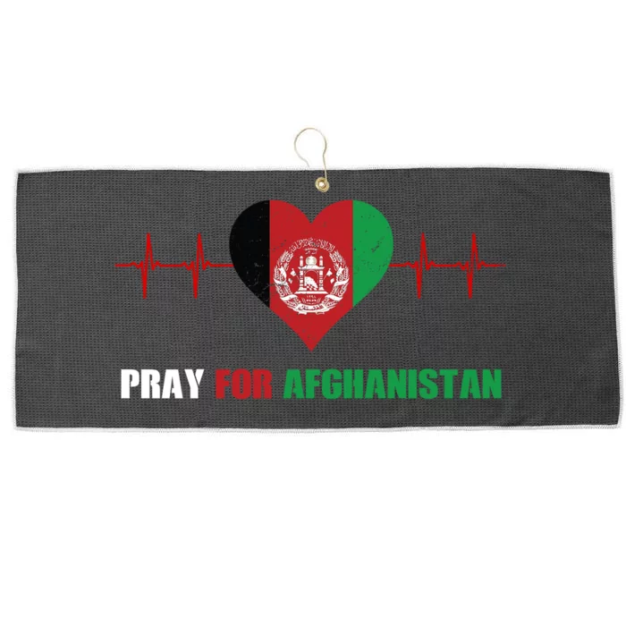 Pray For Afghanistan Large Microfiber Waffle Golf Towel