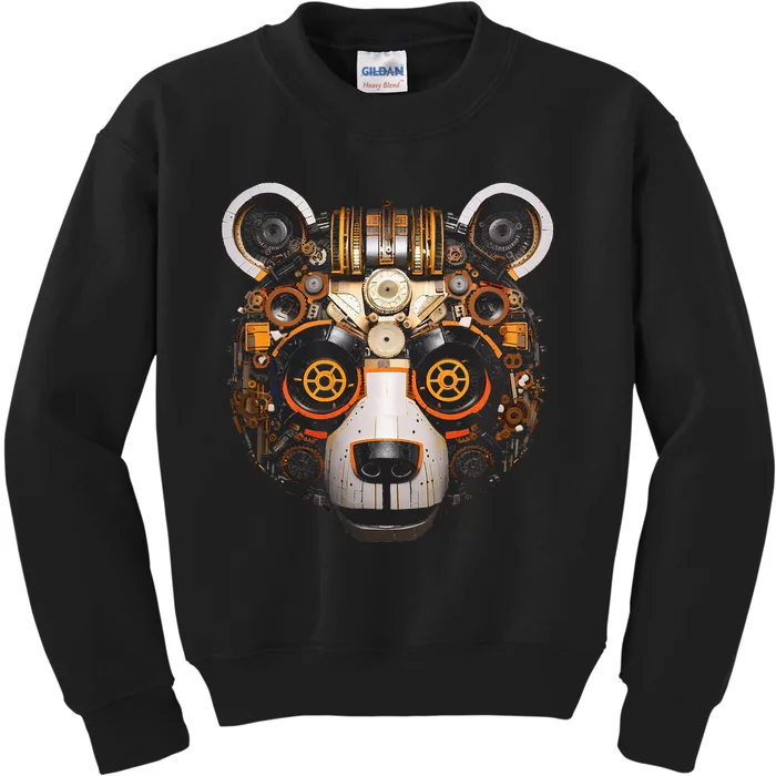 Panda Fantasy Art Animal Art Panda Kids Sweatshirt