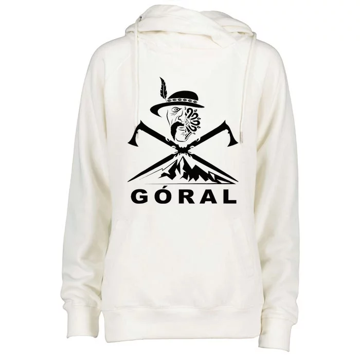 Polish Folk Art Goral Polish Highlander Polski Goral Womens Funnel Neck Pullover Hood