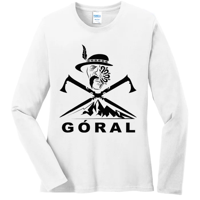 Polish Folk Art Goral Polish Highlander Polski Goral Ladies Long Sleeve Shirt