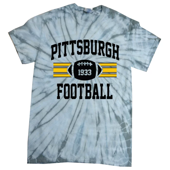 Pittsburgh Football Athletic Vintage Sports Team Fan Tie-Dye T-Shirt