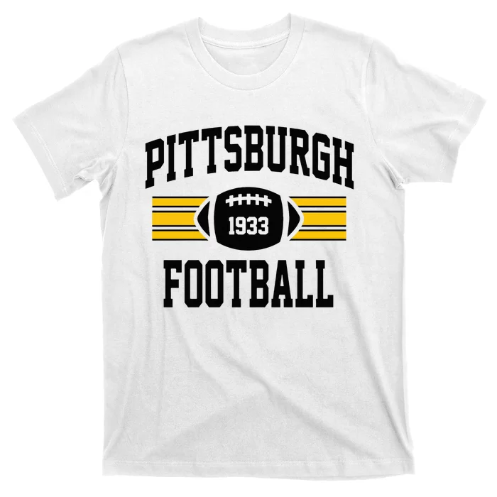 Pittsburgh Football Athletic Vintage Sports Team Fan T-Shirt