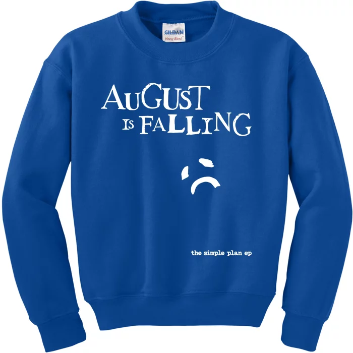 Pat Finnerty August Is Falling The Simple Plan Ep Kids Sweatshirt