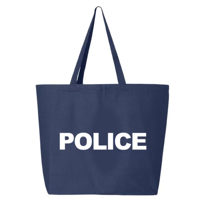 Police Front And Back Print Law Enforcet Police Gift 25L Jumbo Tote