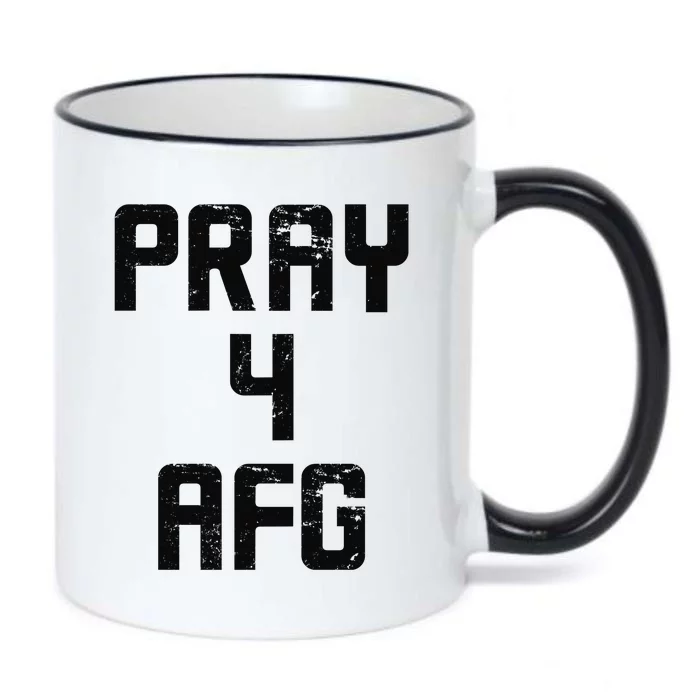 Pray For AFG Afghanistan Black Color Changing Mug