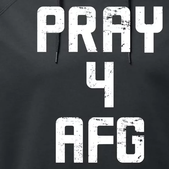 Pray For AFG Afghanistan Performance Fleece Hoodie