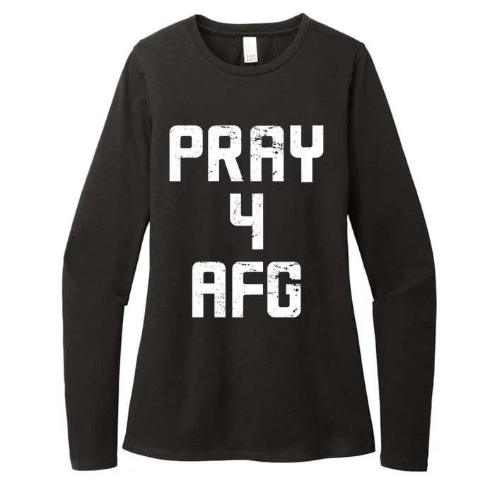 Pray For AFG Afghanistan Womens CVC Long Sleeve Shirt