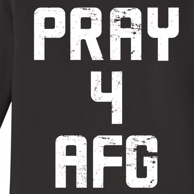 Pray For AFG Afghanistan Baby Long Sleeve Bodysuit