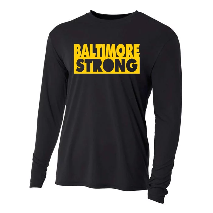 Pray For Baltimore Bridge Baltimore Strong Cooling Performance Long Sleeve Crew