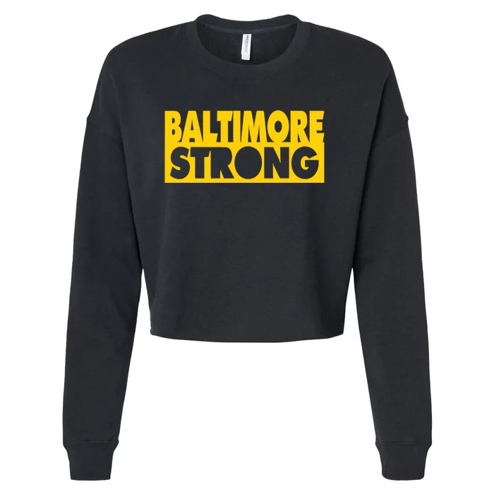 Pray For Baltimore Bridge Baltimore Strong Cropped Pullover Crew