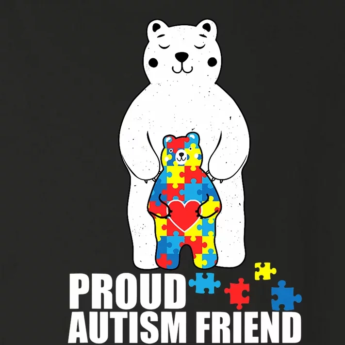 Proud Friend Bear Autism Awareness Love Autistic Toddler Long Sleeve Shirt